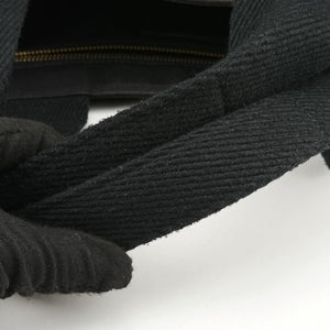 Pre-owned Fendi Fendace La Medusa Black×yellow canvas 8BH395 handbag | stylenewstar