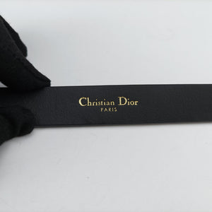 Pre-owned Christian Dior 30 Montaigne Removable Black Lambskin  bum bag/waist bag | stylenewstar