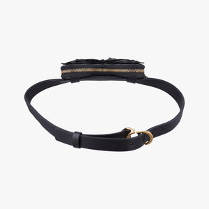 Pre-owned Christian Dior 30 Montaigne Removable Black Lambskin  bum bag/waist bag | stylenewstar
