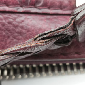Secondhand Gucci Medium Bamboo Burgundy Leather 232959 handbag | stylenewstar