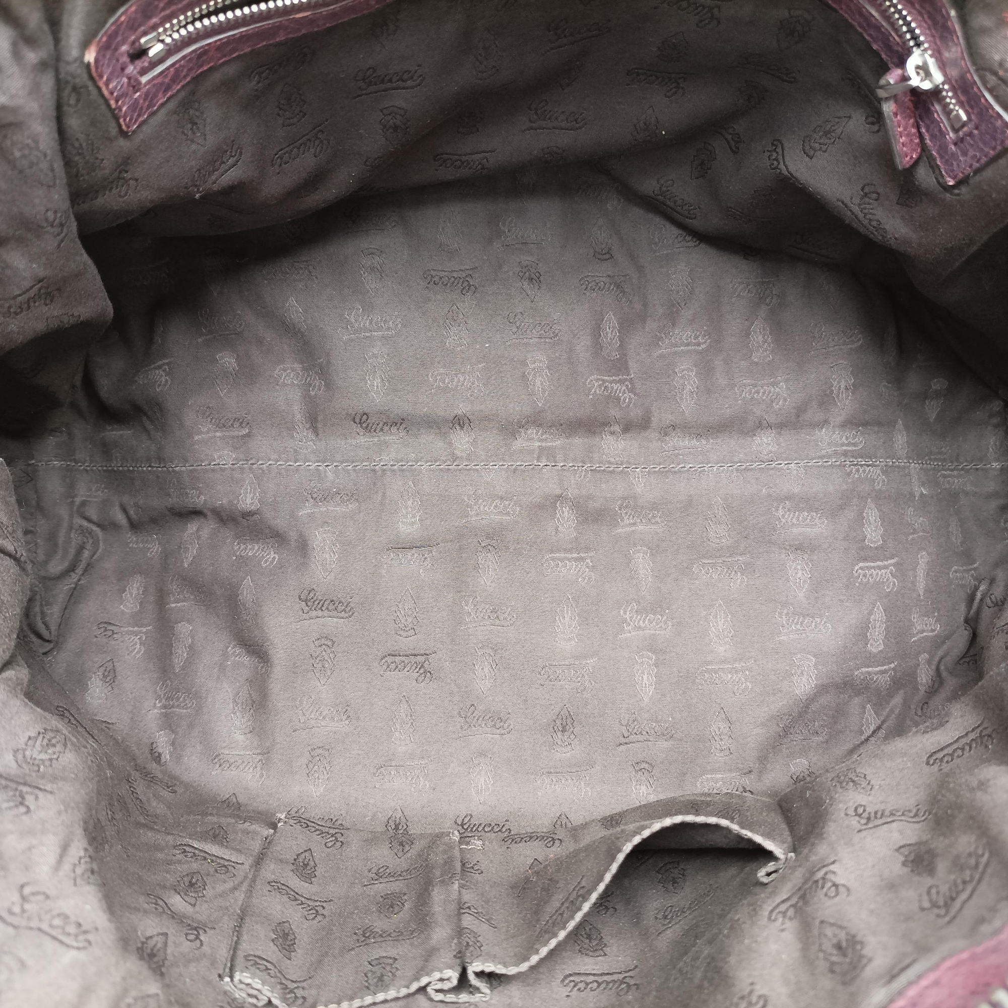 Secondhand Gucci Medium Bamboo Burgundy Leather 232959 handbag | stylenewstar