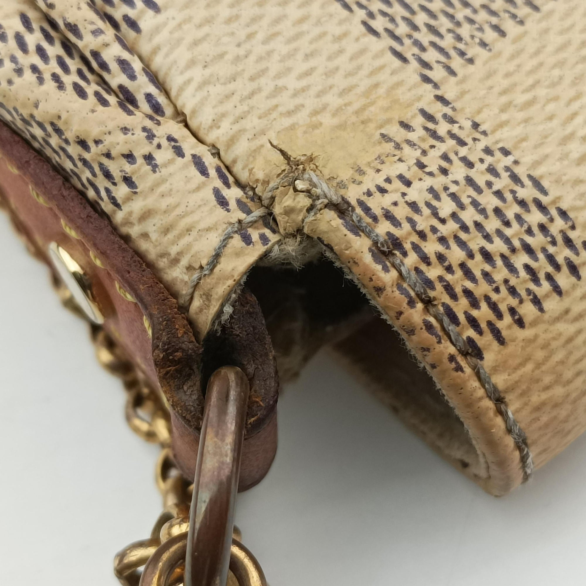 Pre-owned Louis Vuitton FAVORITE PM Azur Damier Canvas N41277 shoulderbag | stylenewstar