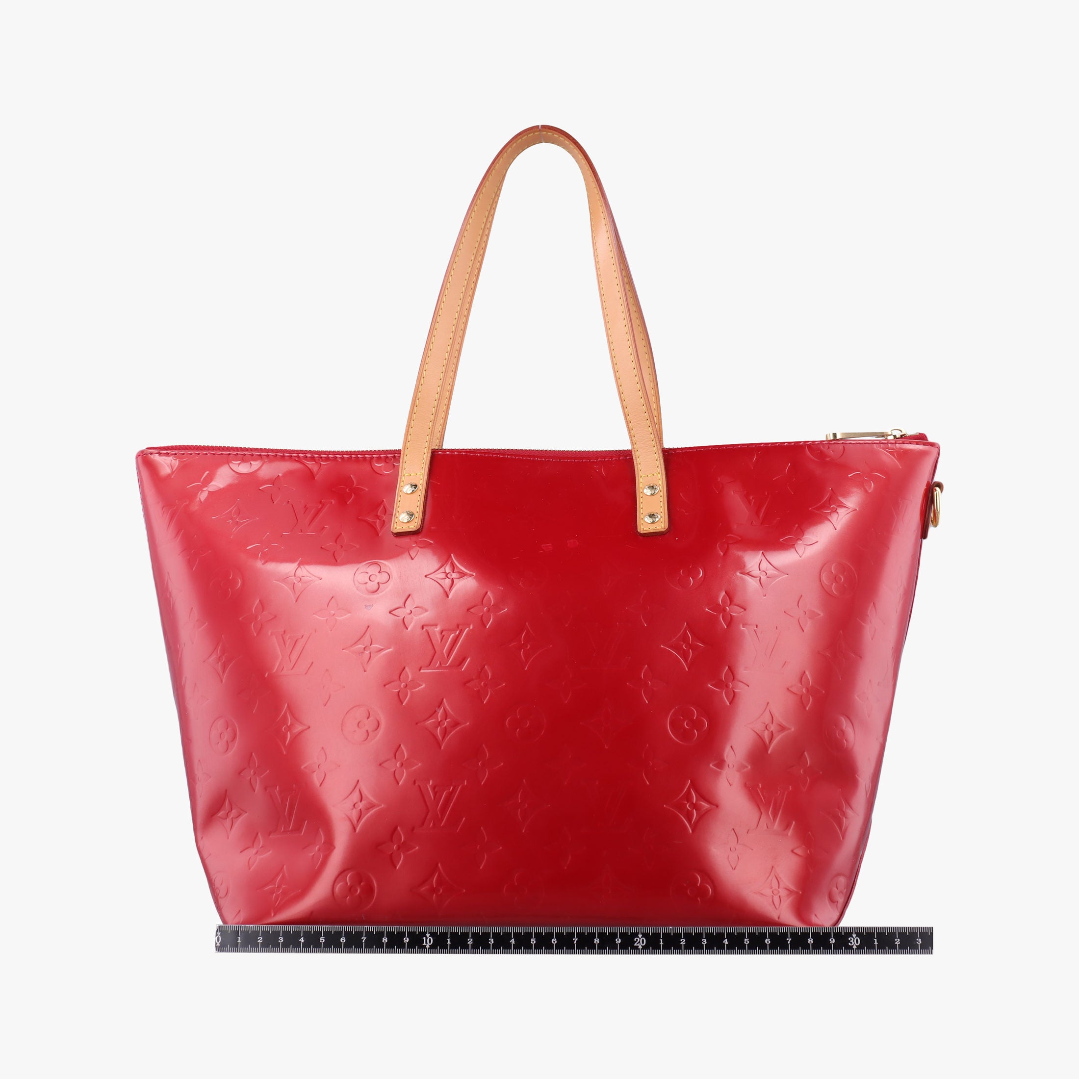 Pre-owned Louis Vuitton Bellevue GM Pomme d'Amour Vernis M93587 handbag | stylenewstar