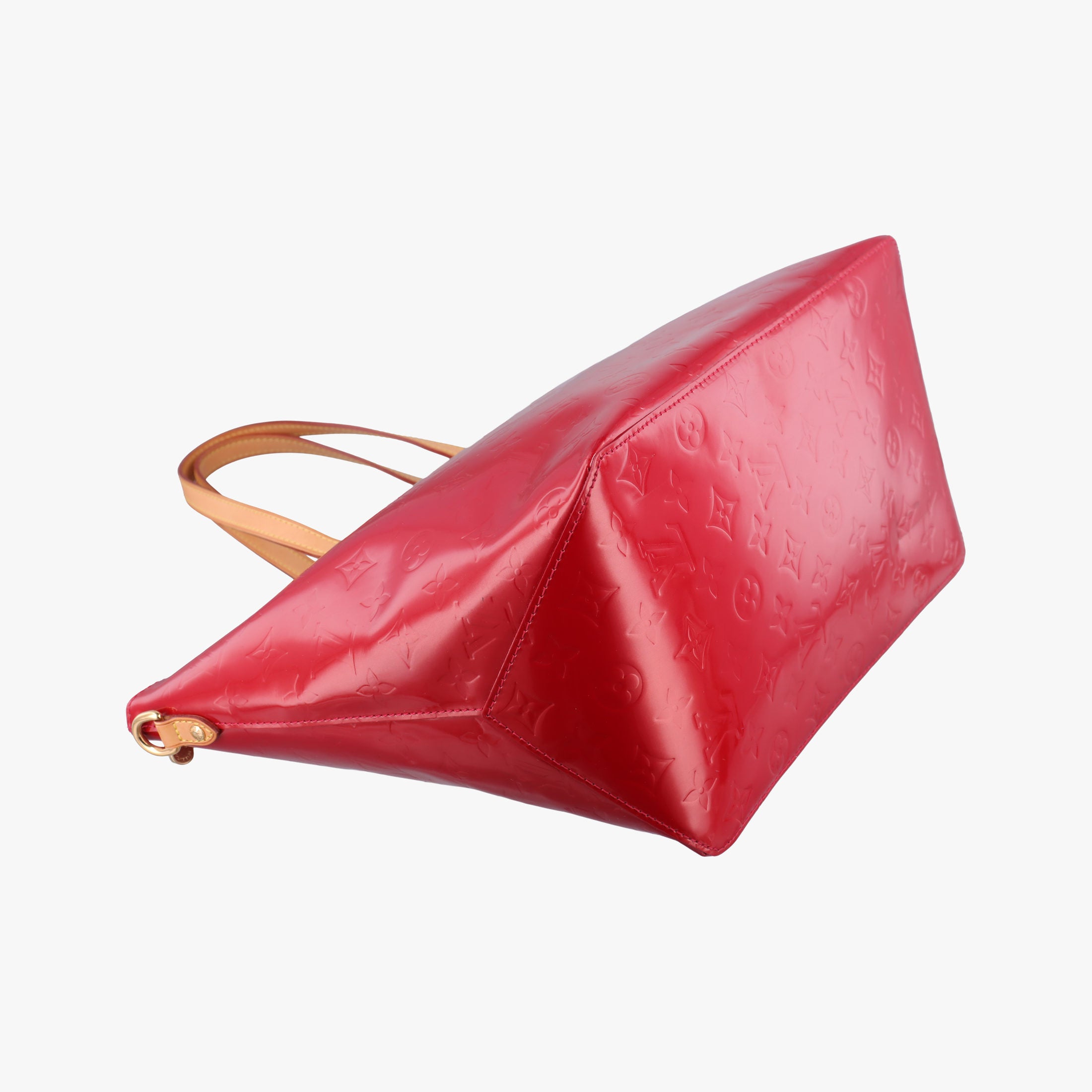 Pre-owned Louis Vuitton Bellevue GM Pomme d'Amour Vernis M93587 handbag | stylenewstar