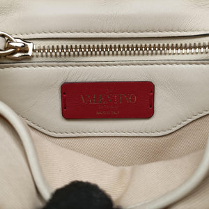 Pre-owned Valentino CANDYSTUD White Leather  shoulderbag | stylenewstar