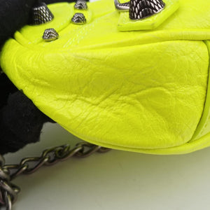 Pre-owned Balenciaga Le Cagole Green lambskin  shoulderbag | stylenewstar