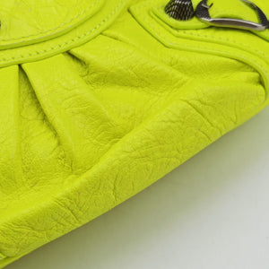Pre-owned Balenciaga Le Cagole Green lambskin  shoulderbag | stylenewstar