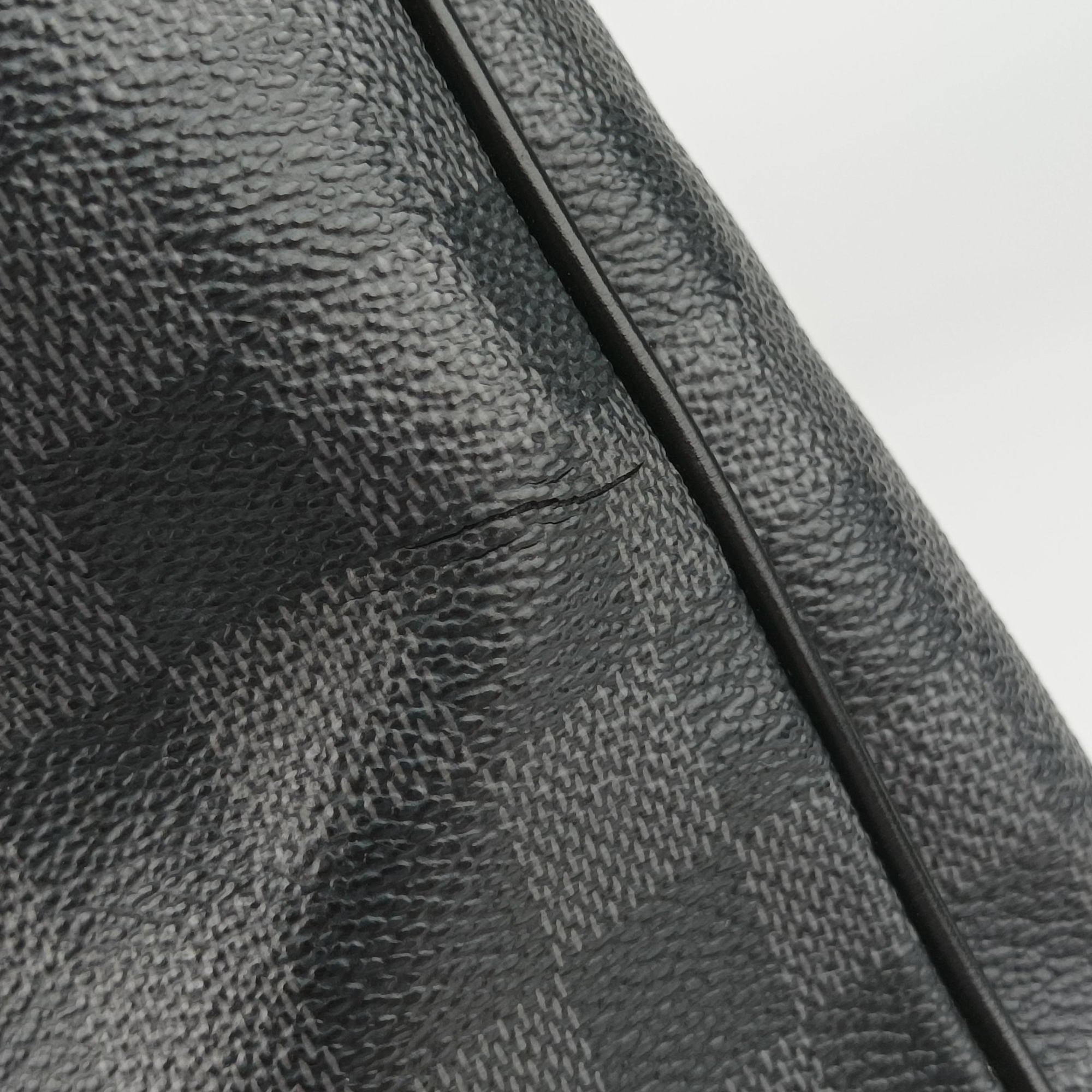 Vintage Louis Vuitton TADAO Noir Damier Graphite N51192 shoulderbag | stylenewstar