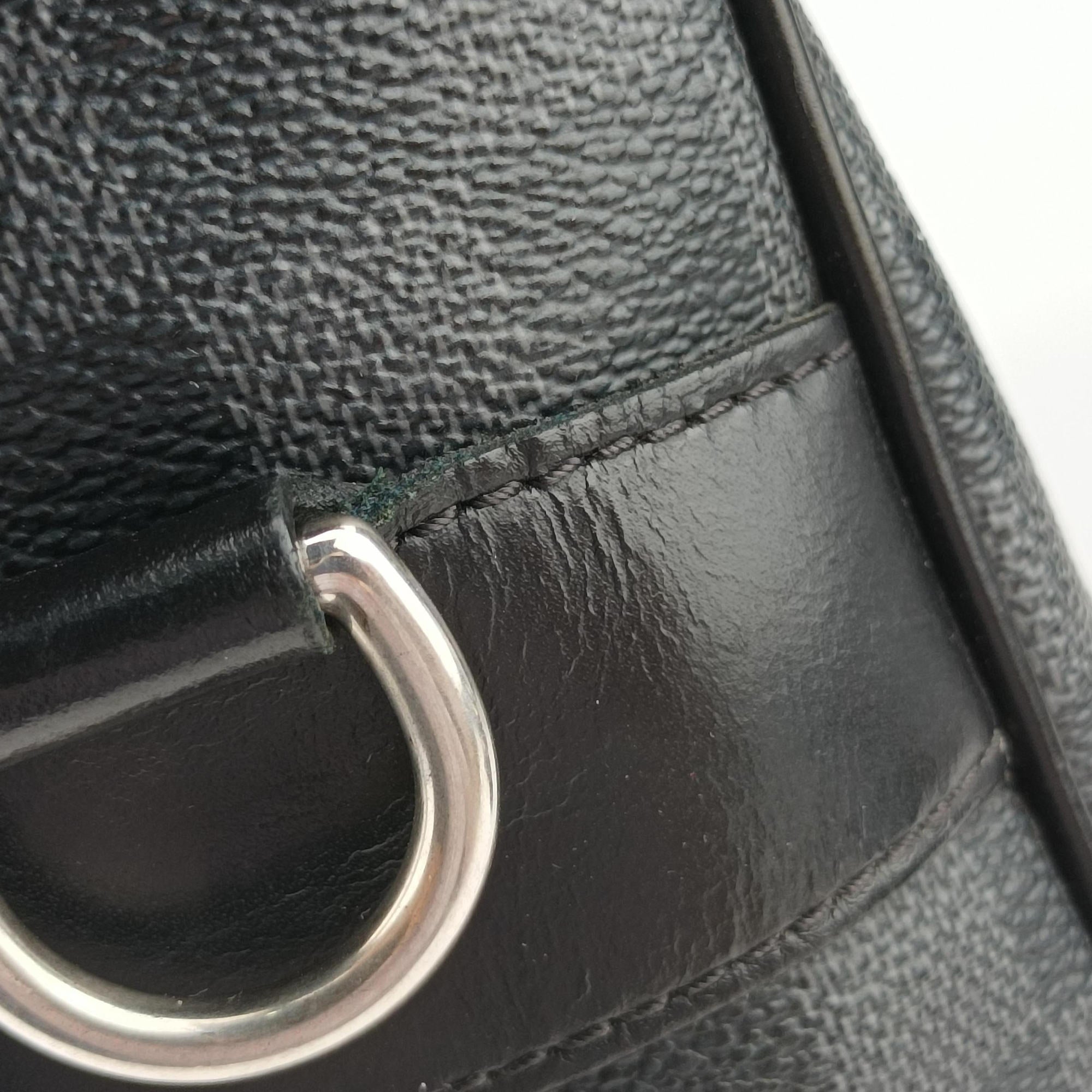 Vintage Louis Vuitton TADAO Noir Damier Graphite N51192 shoulderbag | stylenewstar
