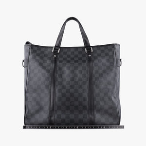 Vintage Louis Vuitton TADAO Noir Damier Graphite N51192 shoulderbag | stylenewstar