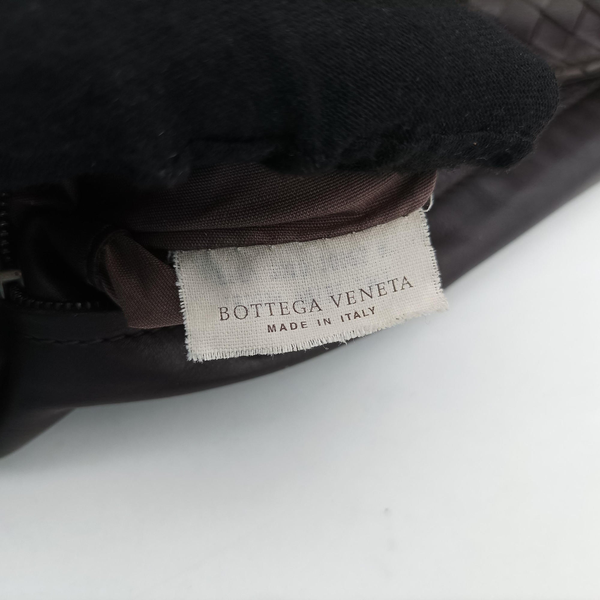 Pre-owned Bottega Veneta Intrecciato Brown lambskin  shoulderbag | stylenewstar