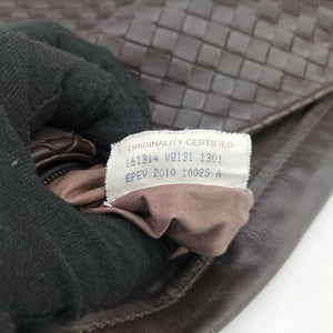 Pre-owned Bottega Veneta Intrecciato Brown lambskin  shoulderbag | stylenewstar