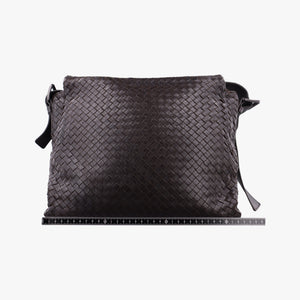 Pre-owned Bottega Veneta Intrecciato Brown lambskin  shoulderbag | stylenewstar