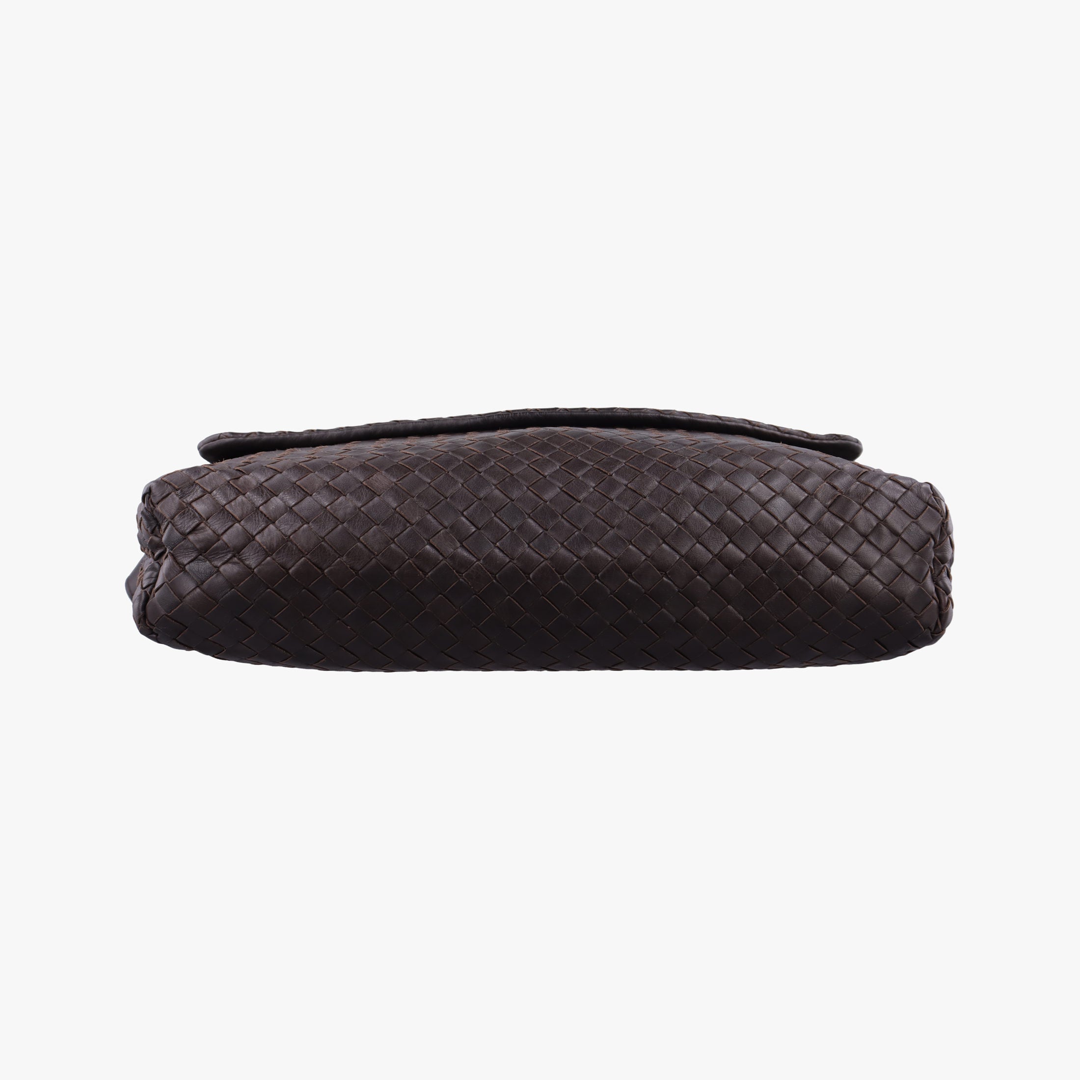 Pre-owned Bottega Veneta Intrecciato Brown lambskin  shoulderbag | stylenewstar
