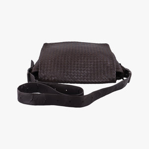 Pre-owned Bottega Veneta Intrecciato Brown lambskin  shoulderbag | stylenewstar