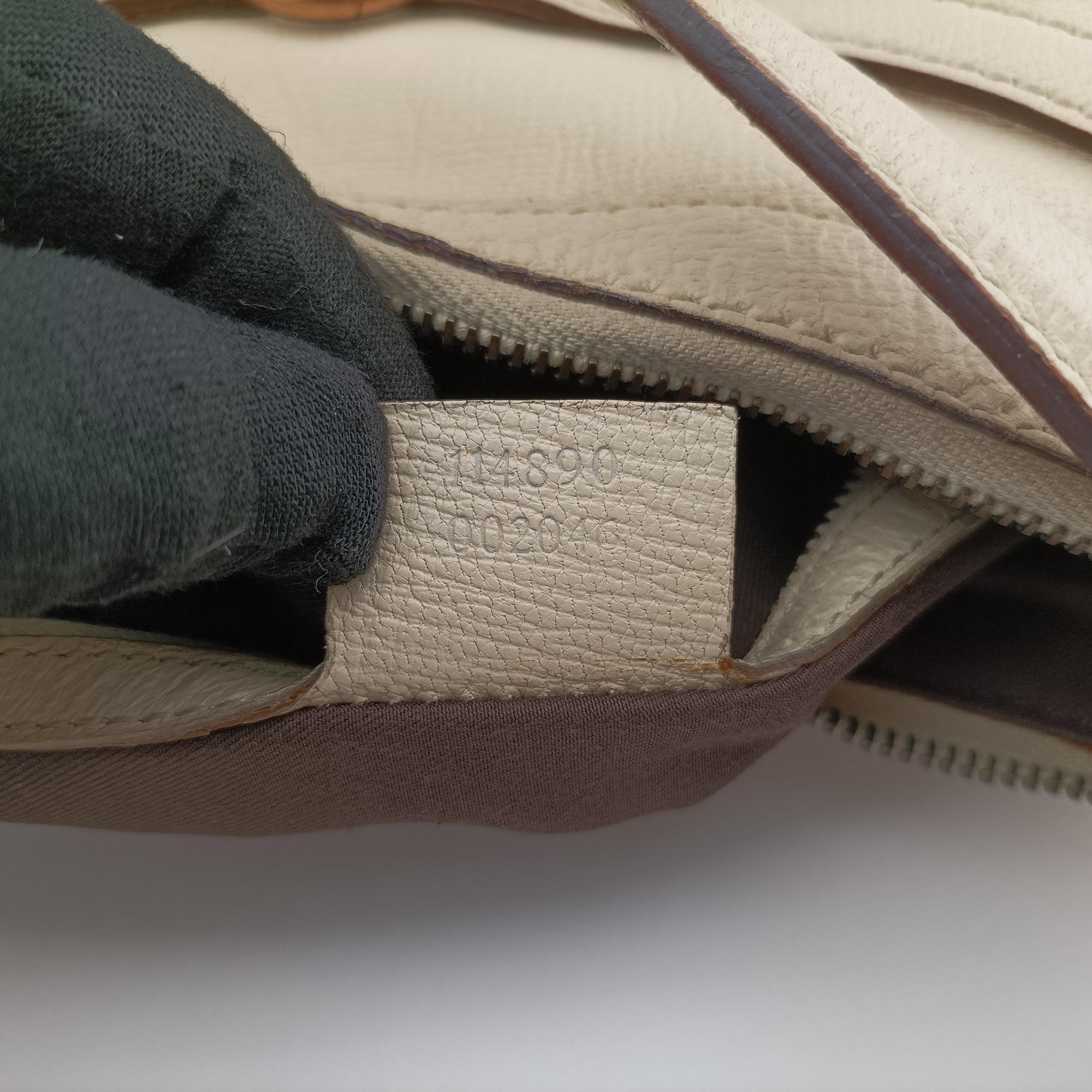 Secondhand Gucci Horsebit Hobo Beige Leather 114890 handbag | stylenewstar