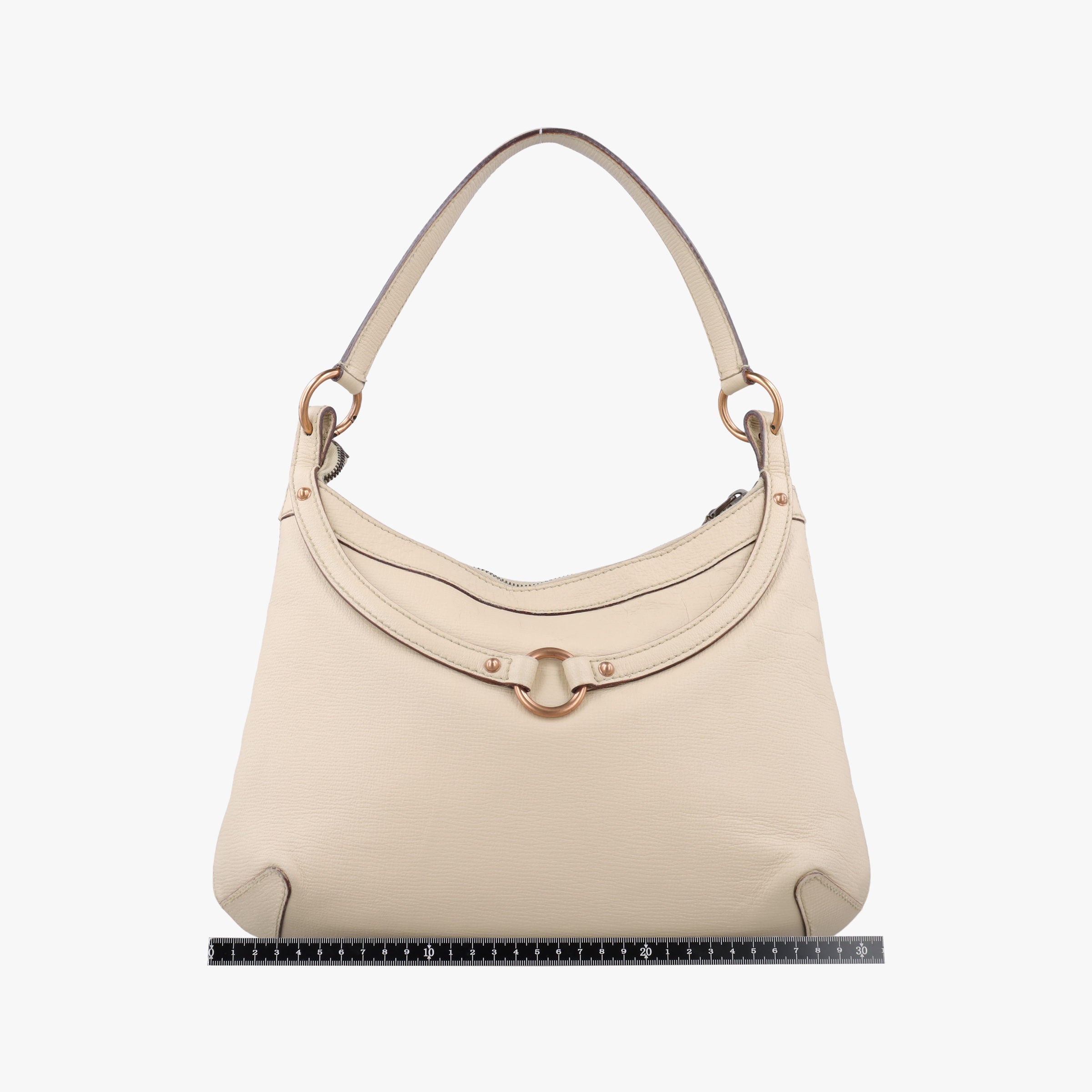Secondhand Gucci Horsebit Hobo Beige Leather 114890 handbag | stylenewstar