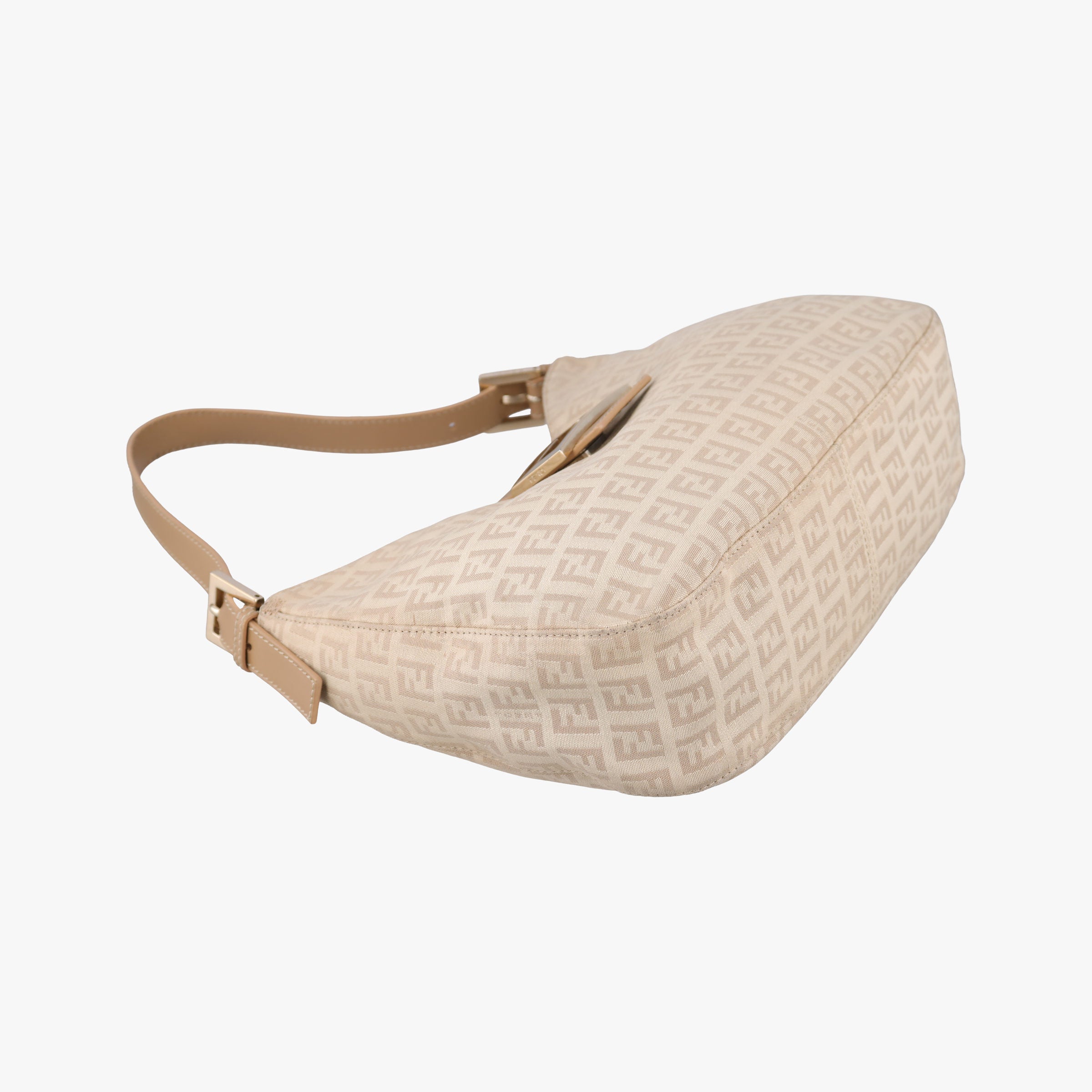 Secondhand Fendi Zucchino Beige canvas 8BR036 handbag | stylenewstar