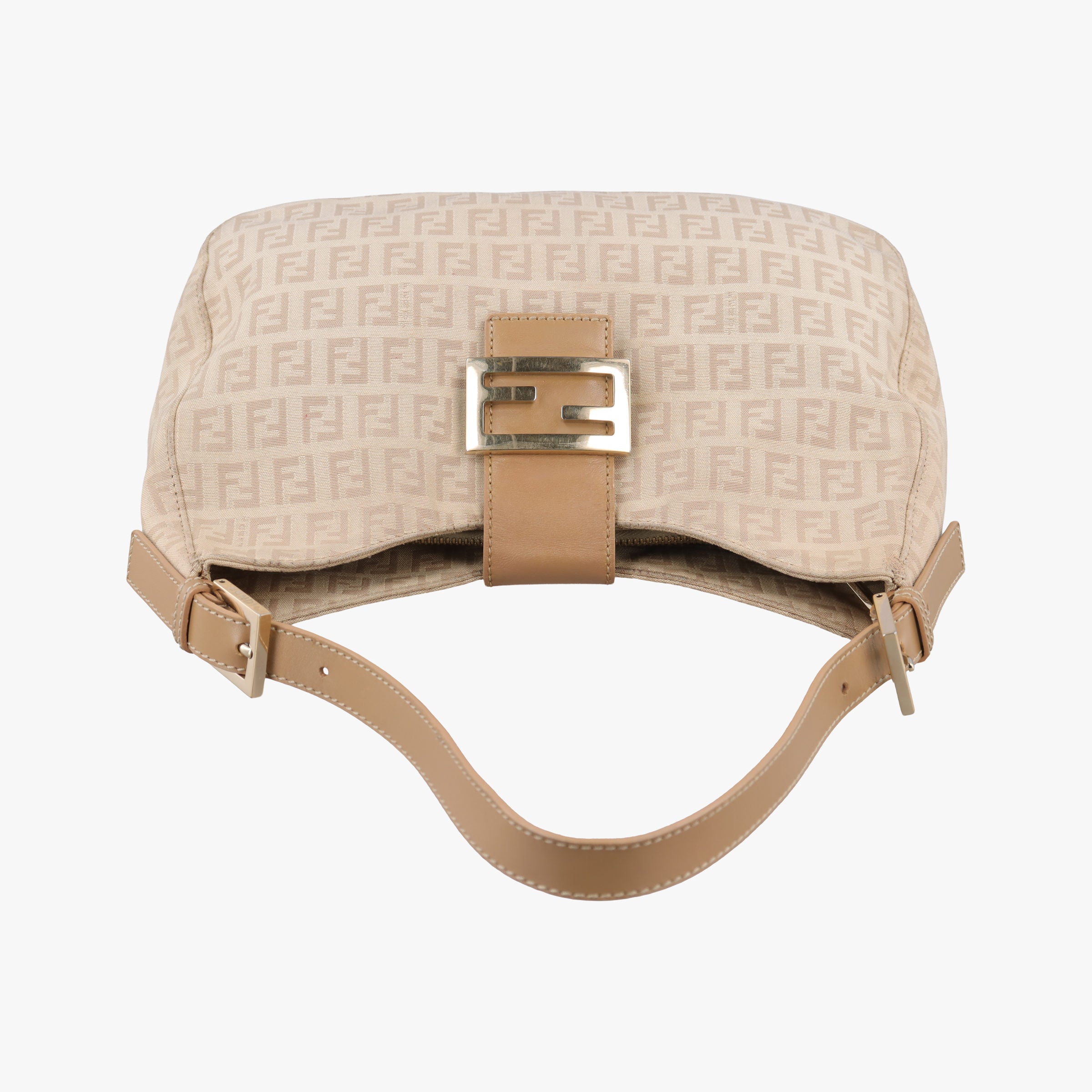Secondhand Fendi Zucchino Beige canvas 8BR036 handbag | stylenewstar