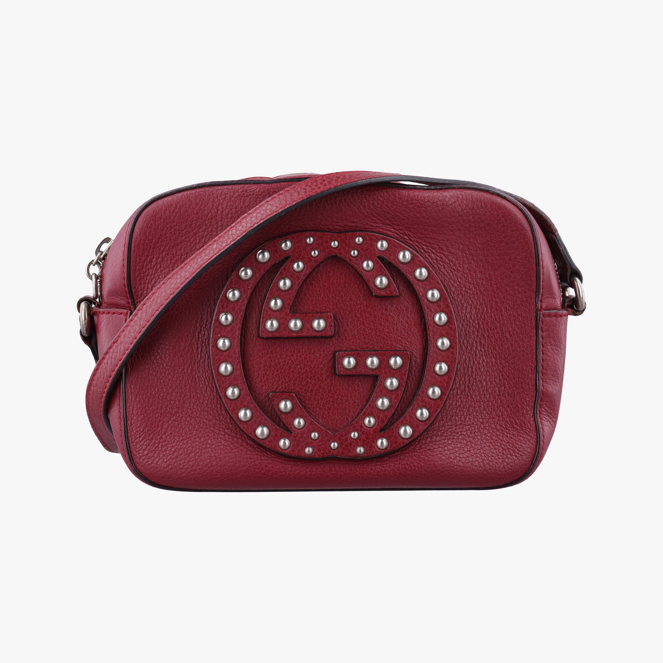 Pre-owned Gucci Soho Burgundy Leather 308364 shoulderbag | stylenewstar
