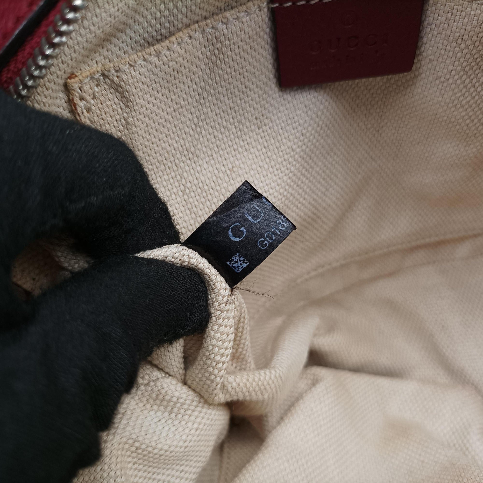 Pre-owned Gucci Soho Burgundy Leather 308364 shoulderbag | stylenewstar
