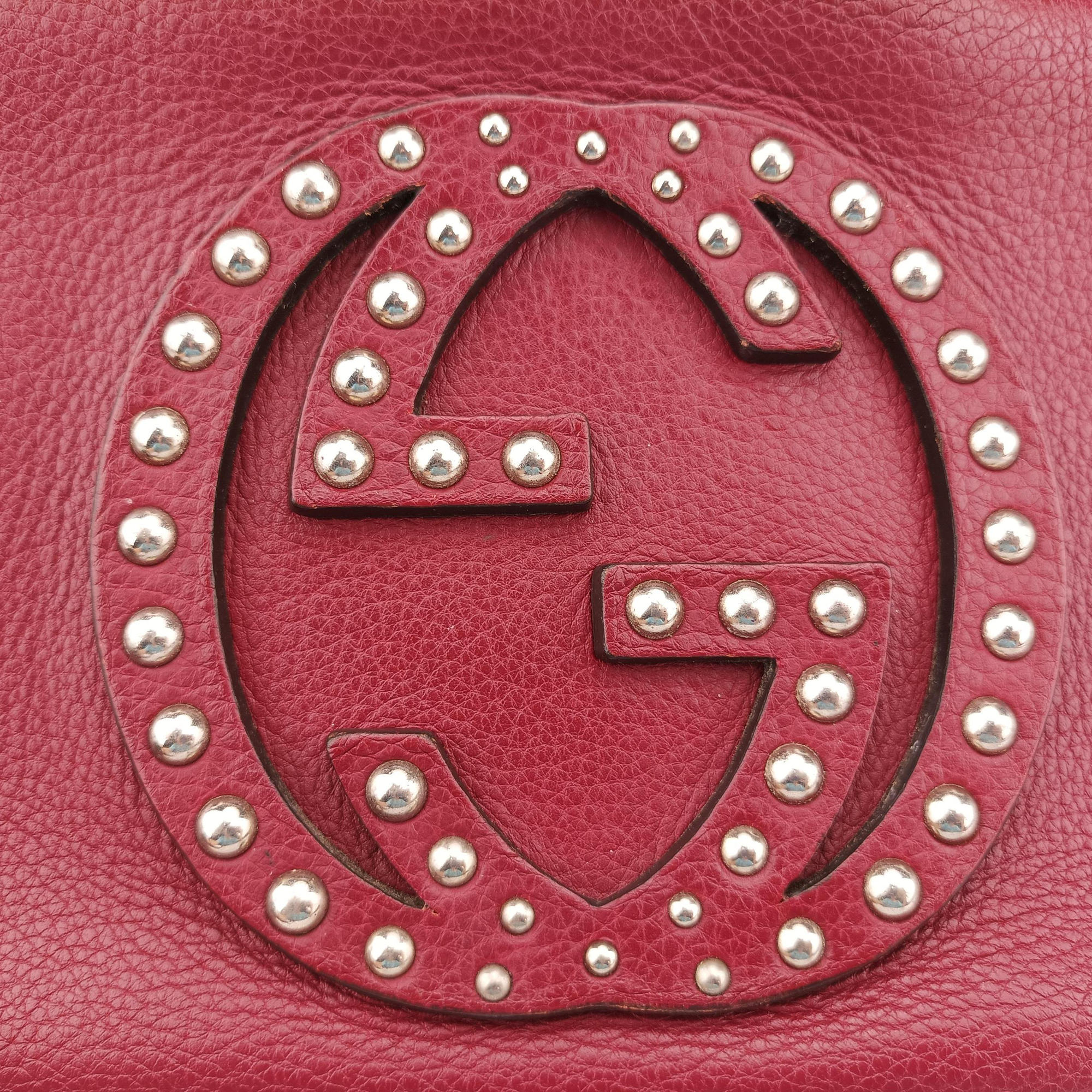 Pre-owned Gucci Soho Burgundy Leather 308364 shoulderbag | stylenewstar