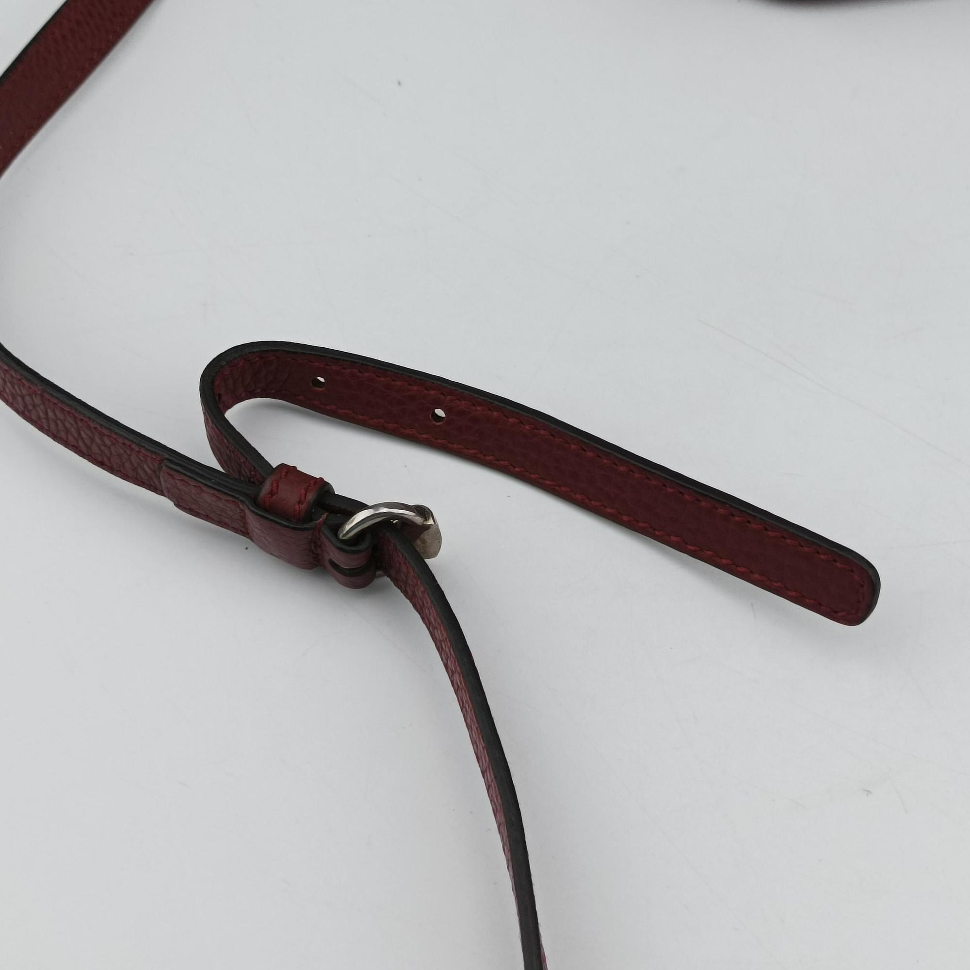 Pre-owned Gucci Soho Burgundy Leather 308364 shoulderbag | stylenewstar