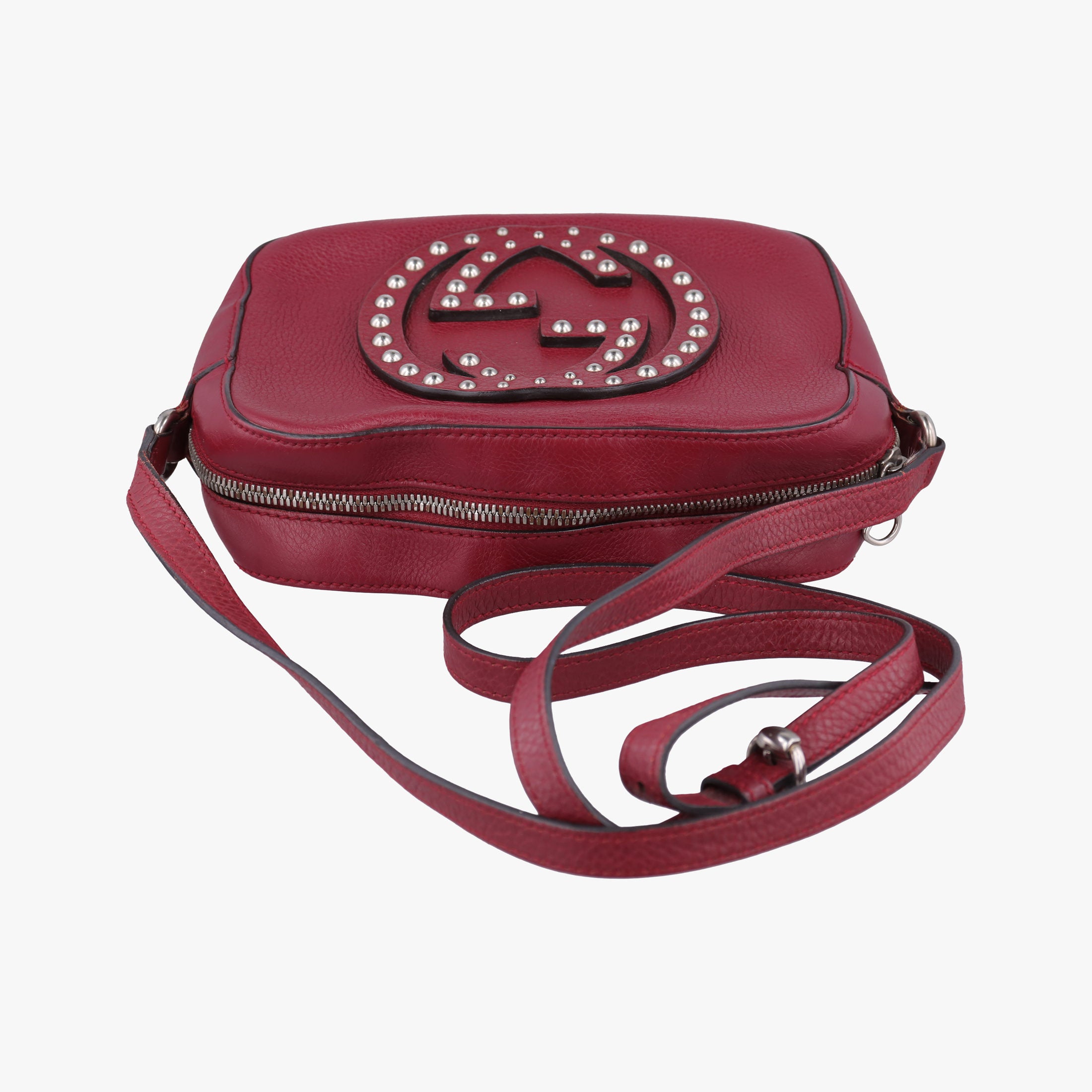 Pre-owned Gucci Soho Burgundy Leather 308364 shoulderbag | stylenewstar