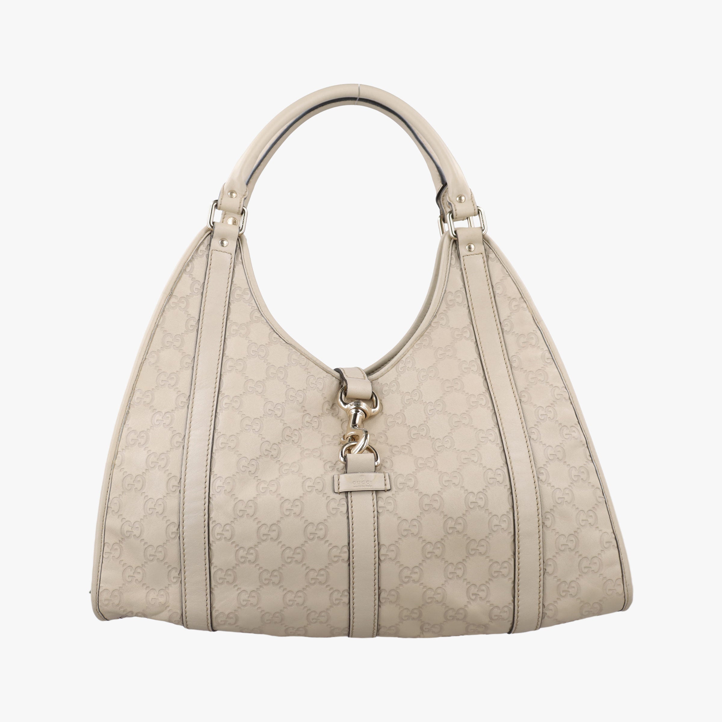 Pre-owned Gucci New Jackie White Leather 203494 handbag | stylenewstar