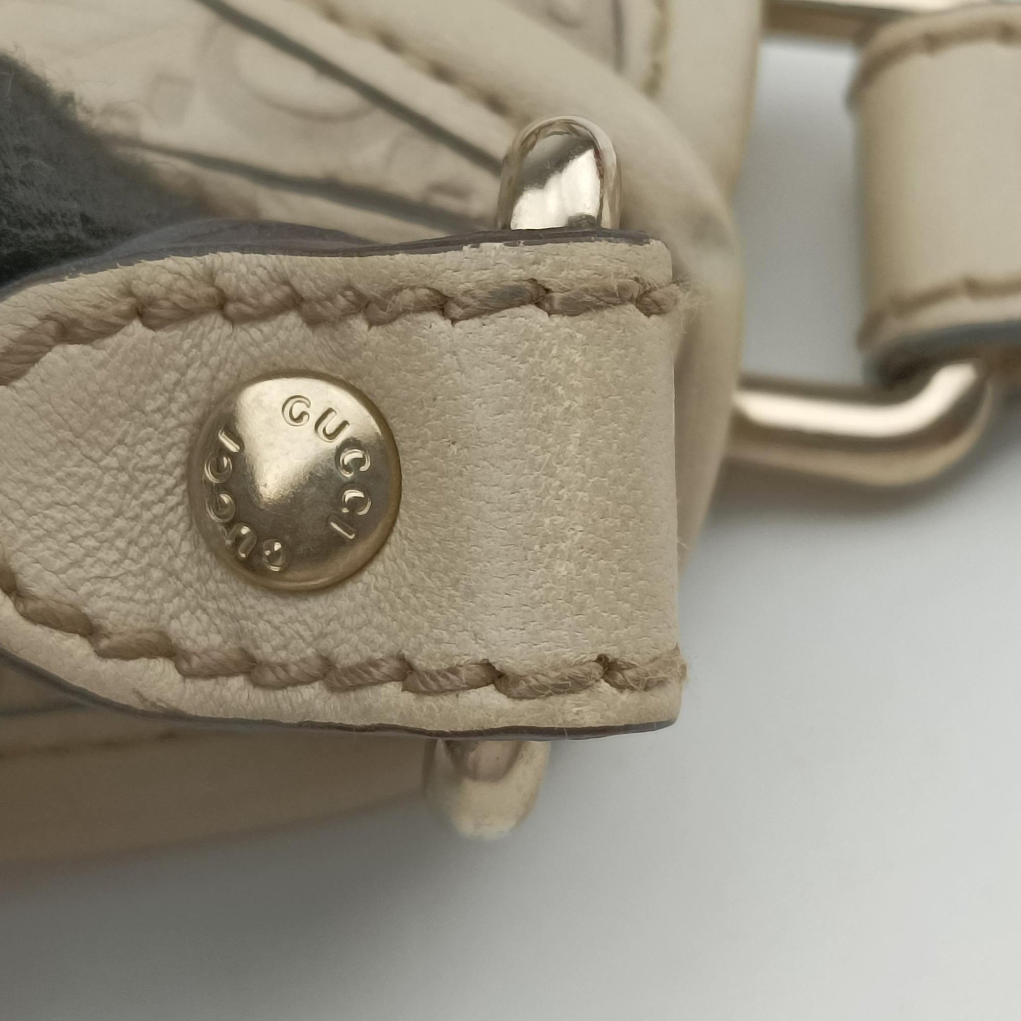 Pre-owned Gucci New Jackie White Leather 203494 handbag | stylenewstar