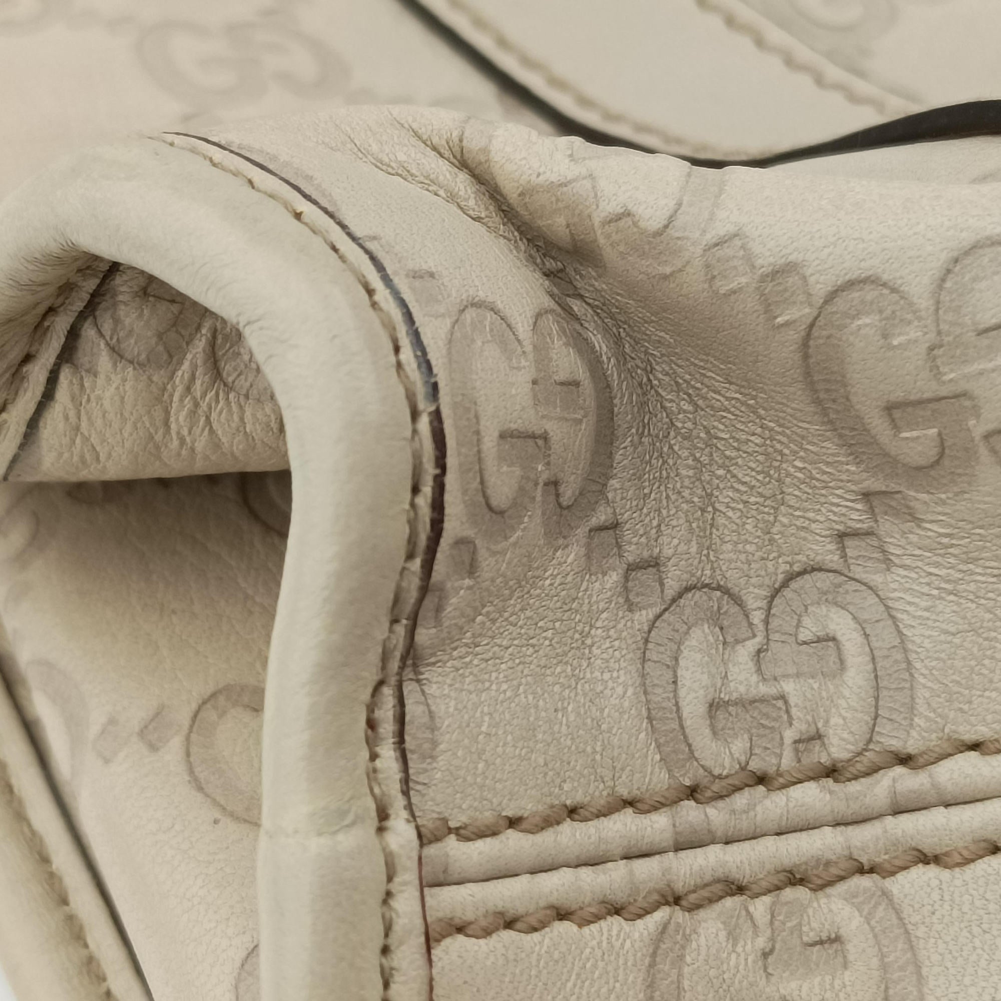Pre-owned Gucci New Jackie White Leather 203494 handbag | stylenewstar
