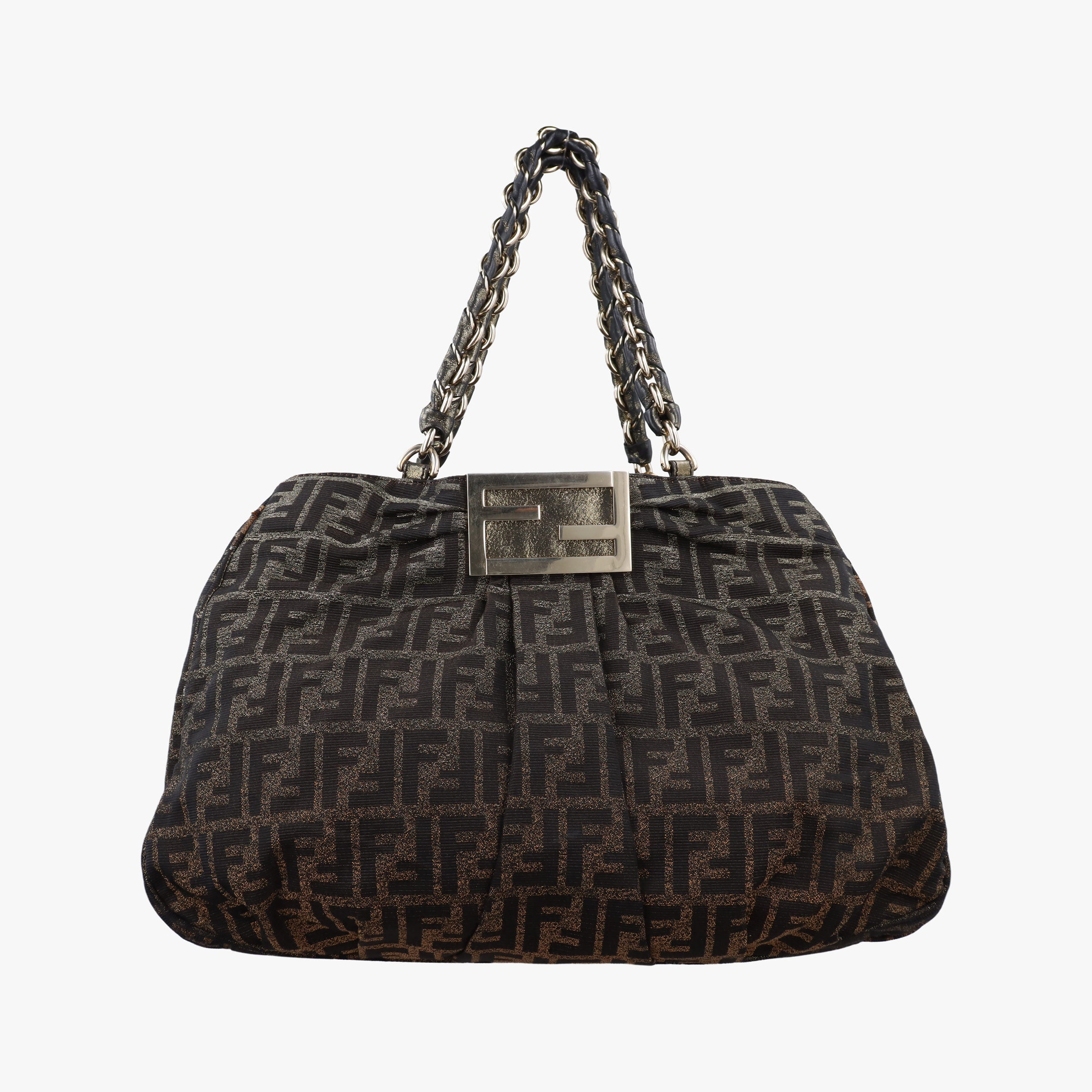 Vintage Fendi Mia Brown canvas 8BR616 handbag | stylenewstar