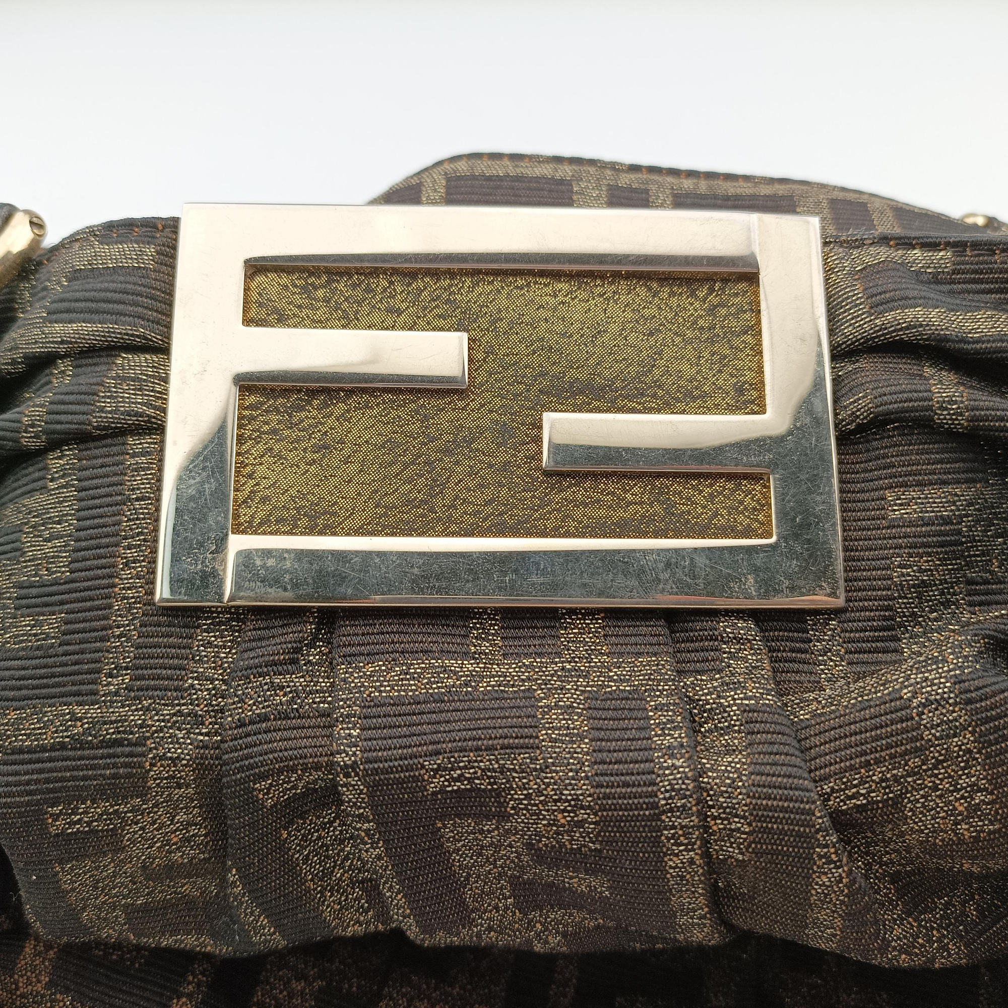 Vintage Fendi Mia Brown canvas 8BR616 handbag | stylenewstar