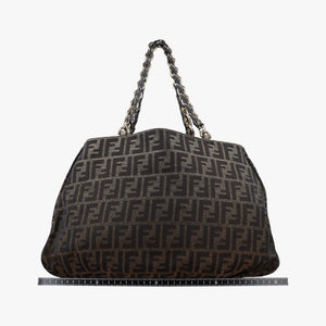 Vintage Fendi Mia Brown canvas 8BR616 handbag | stylenewstar
