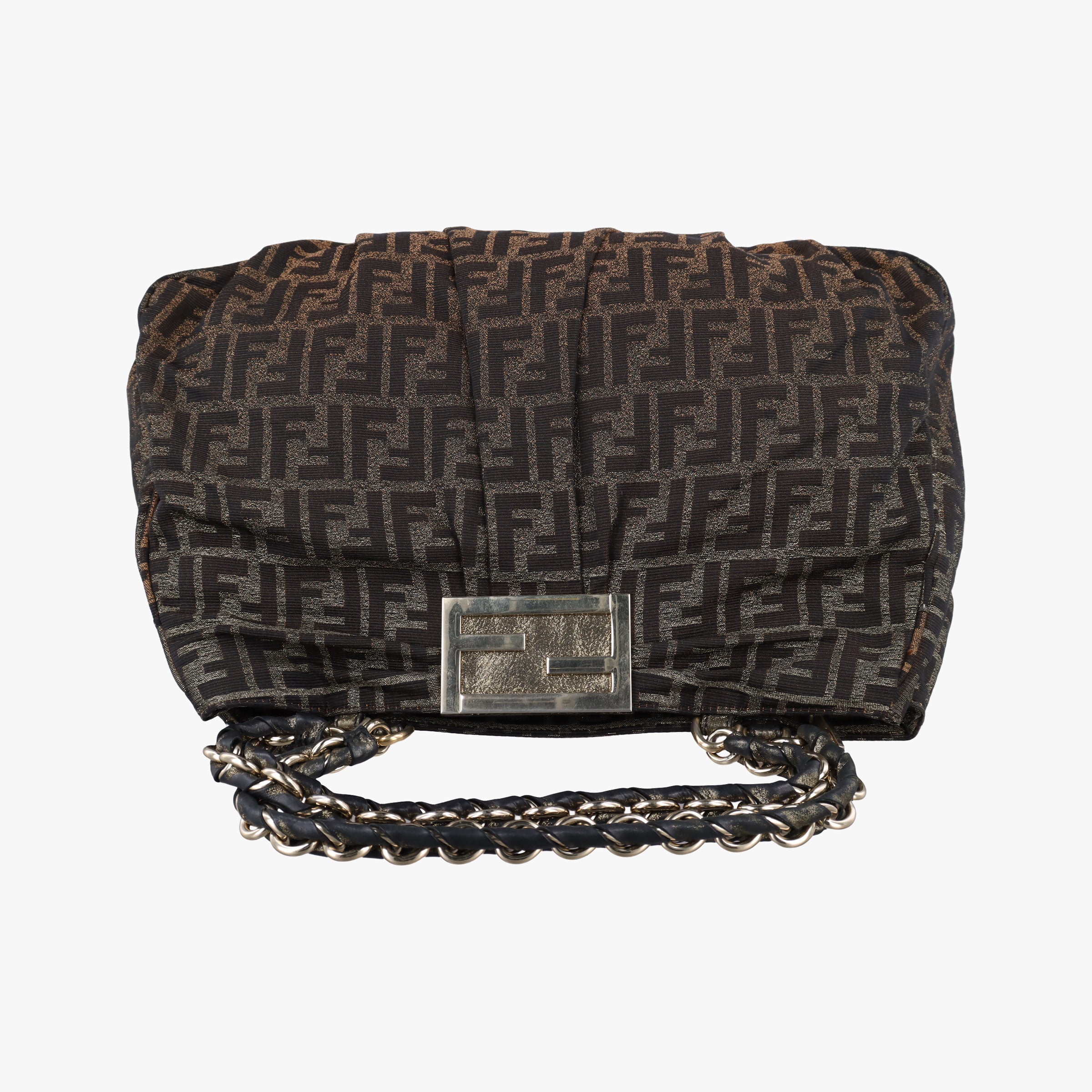 Vintage Fendi Mia Brown canvas 8BR616 handbag | stylenewstar