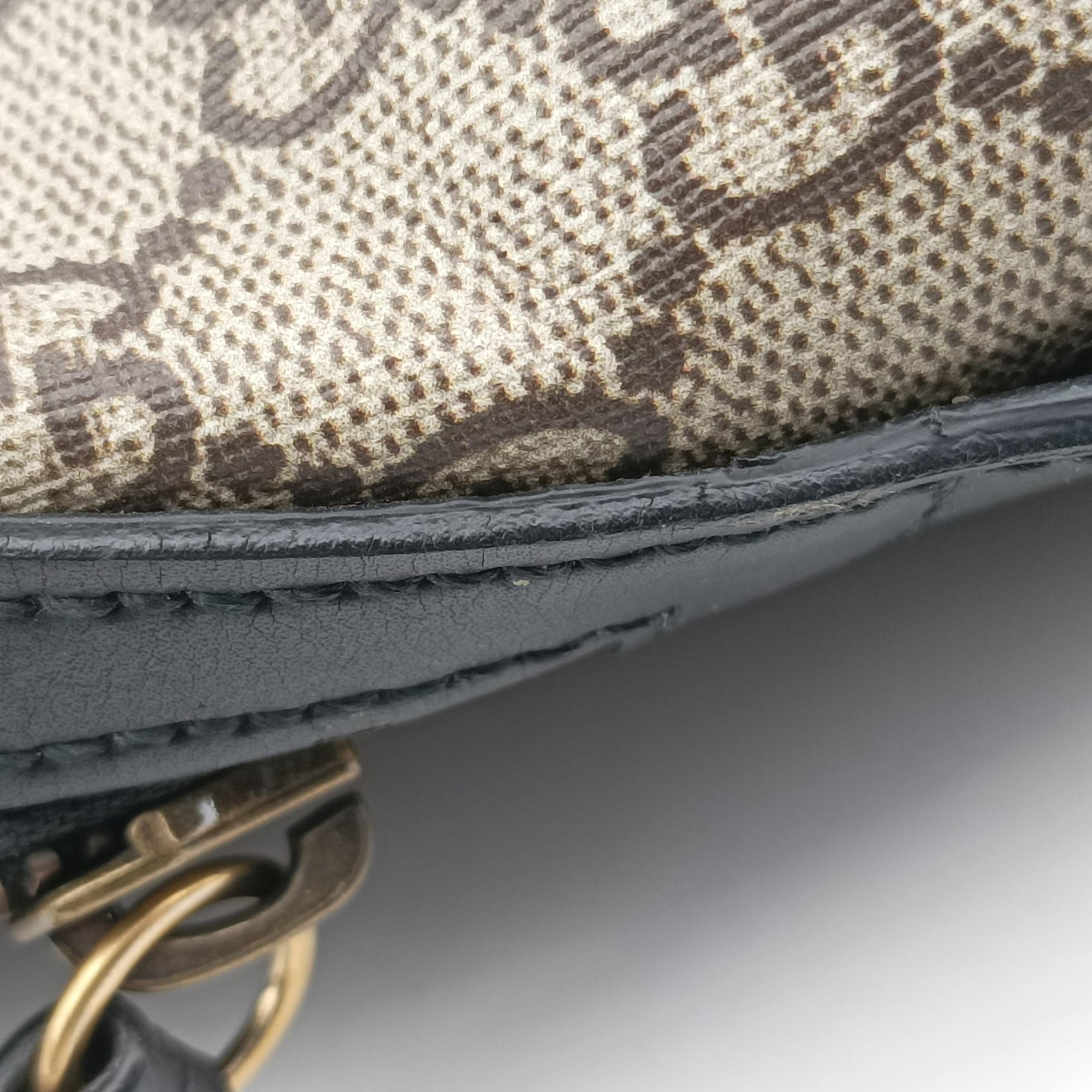 Pre-owned Gucci Kingsnake Print Brown PVC coated canvas×leather 419584 backpack/rucksack | stylenewstar
