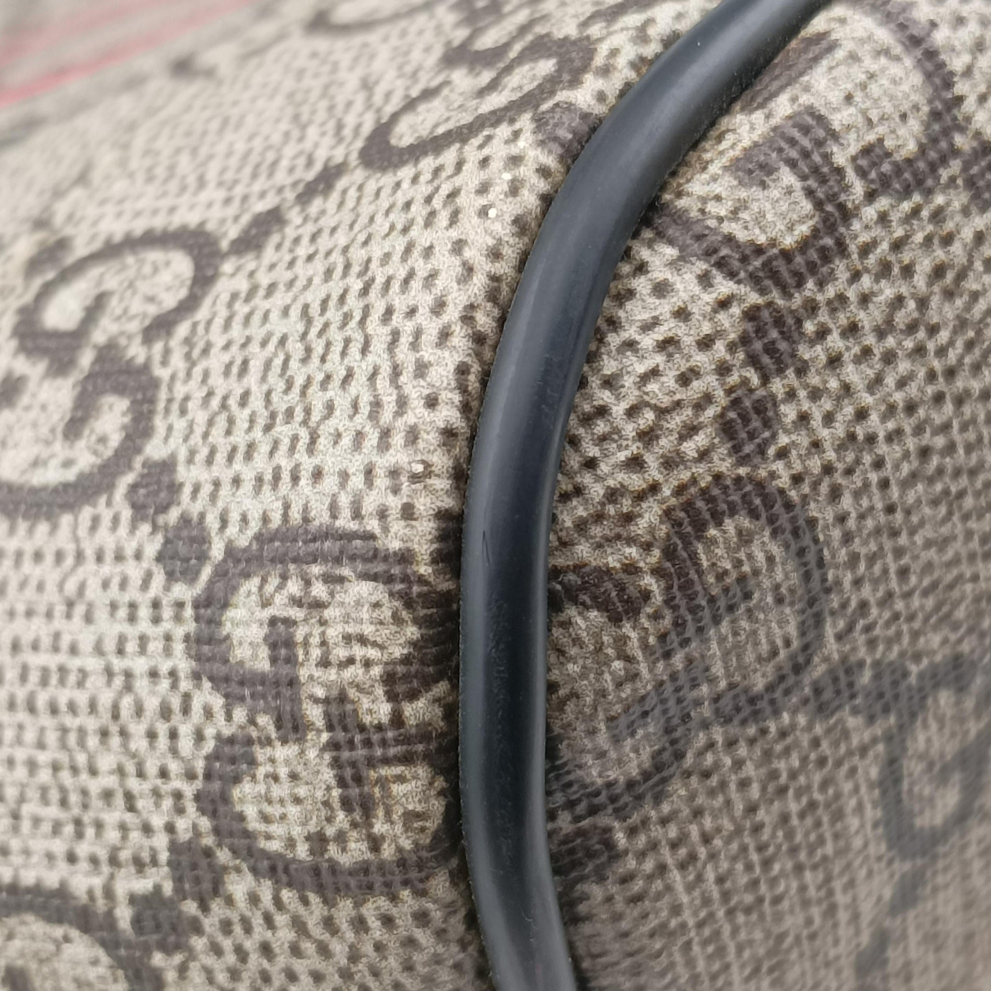 Pre-owned Gucci Kingsnake Print Brown PVC coated canvas×leather 419584 backpack/rucksack | stylenewstar