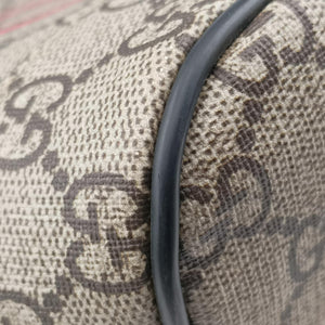 Pre-owned Gucci Kingsnake Print Brown PVC coated canvas×leather 419584 backpack/rucksack | stylenewstar