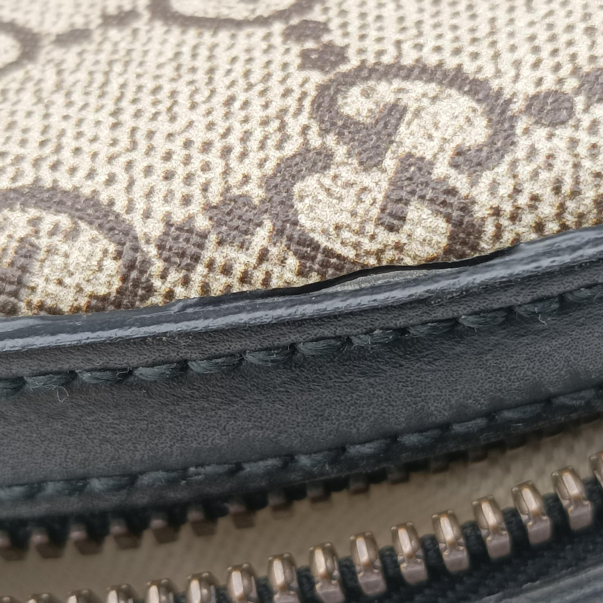 Pre-owned Gucci Kingsnake Print Brown PVC coated canvas×leather 419584 backpack/rucksack | stylenewstar