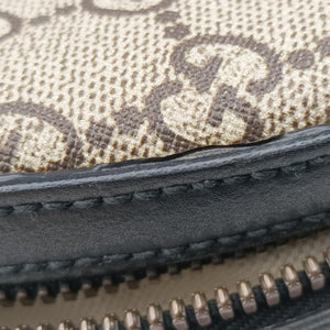 Pre-owned Gucci Kingsnake Print Brown PVC coated canvas×leather 419584 backpack/rucksack | stylenewstar