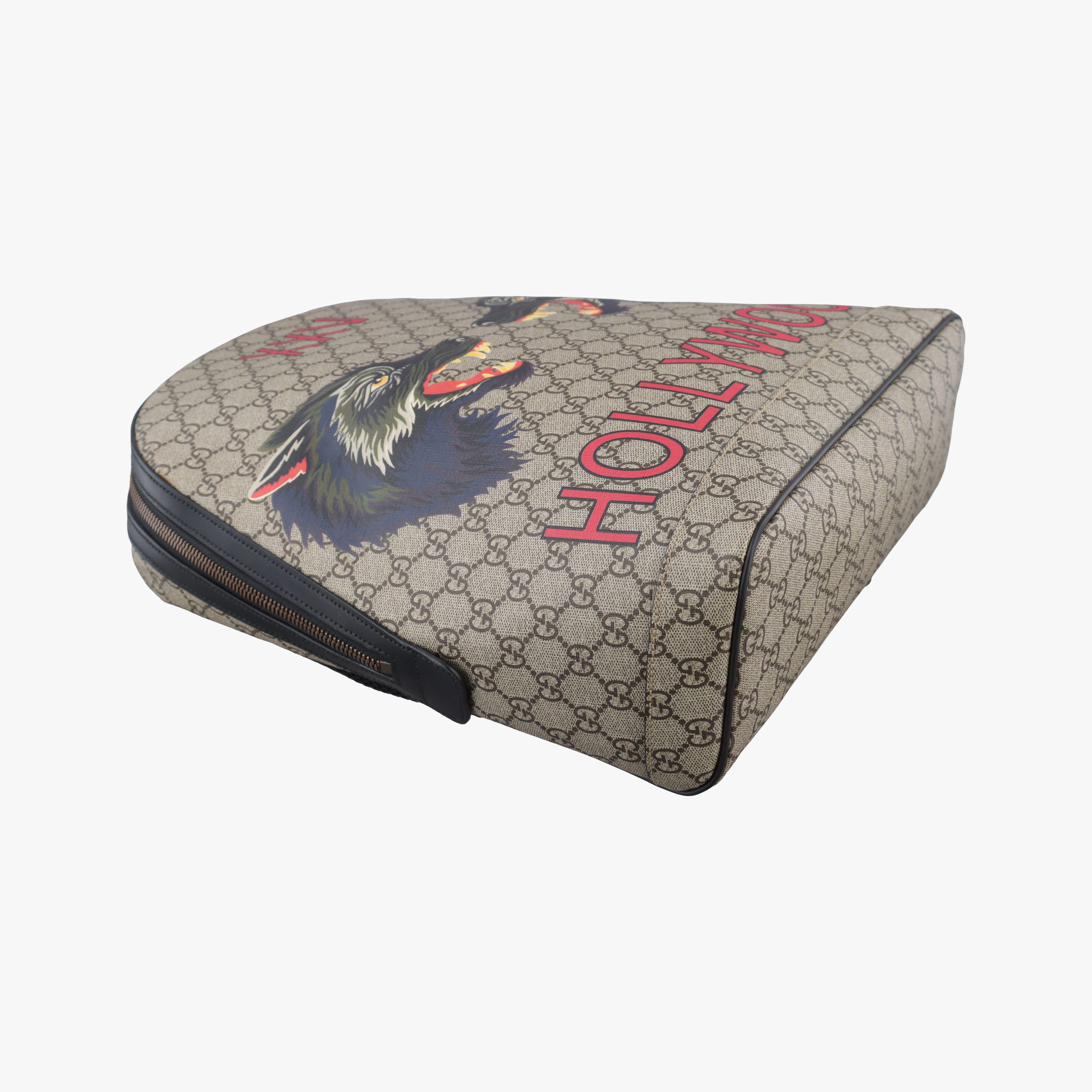 Pre-owned Gucci Kingsnake Print Brown PVC coated canvas×leather 419584 backpack/rucksack | stylenewstar
