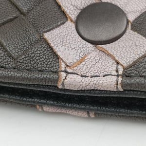 Pre-owned Bottega Veneta Intrecciato Gray × Brown × Pink lambskin  shoulderbag | stylenewstar