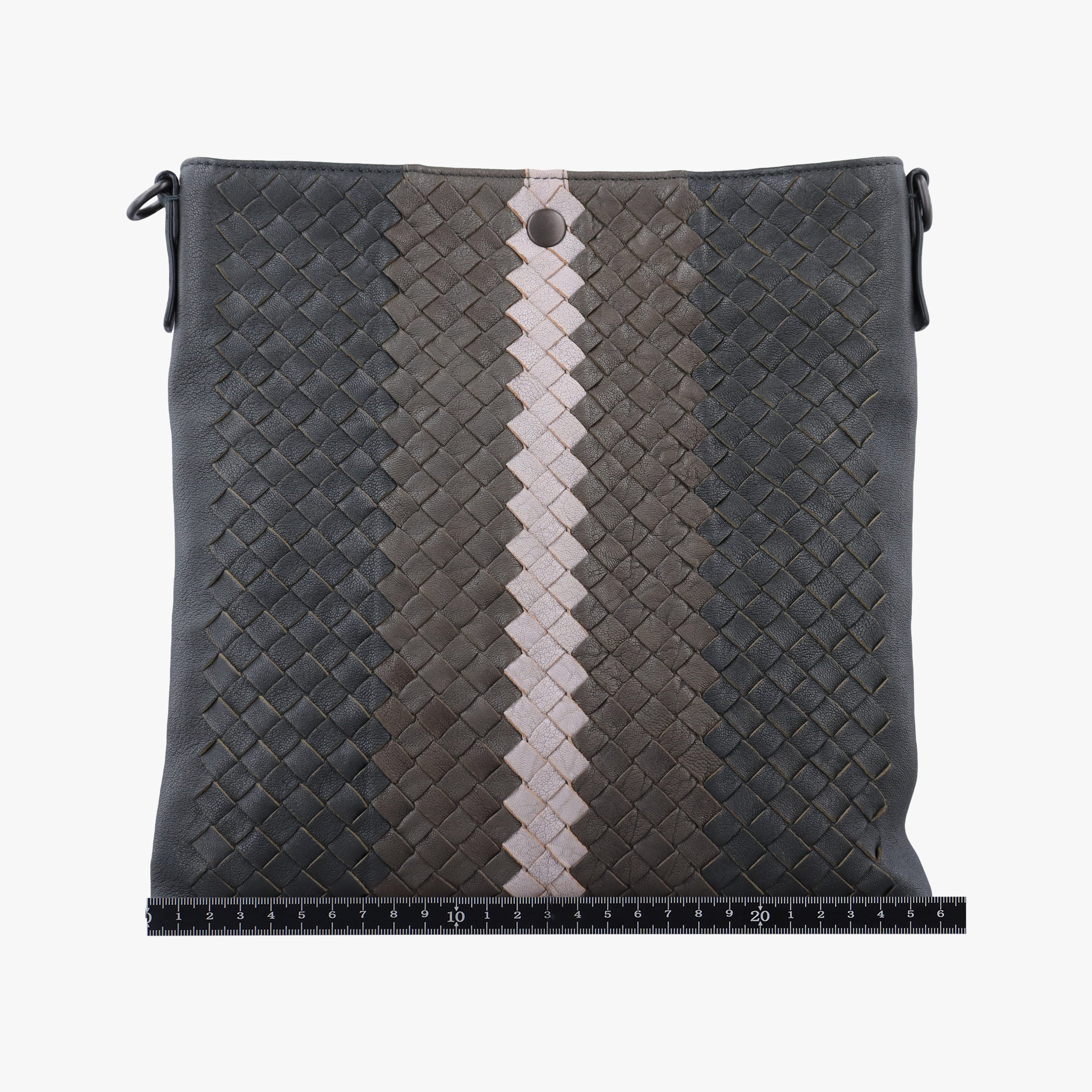 Pre-owned Bottega Veneta Intrecciato Gray × Brown × Pink lambskin  shoulderbag | stylenewstar