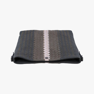 Pre-owned Bottega Veneta Intrecciato Gray × Brown × Pink lambskin  shoulderbag | stylenewstar