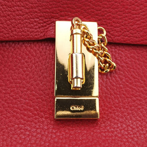 Pre-owned Chloe DREW Red Leather  shoulderbag | stylenewstar