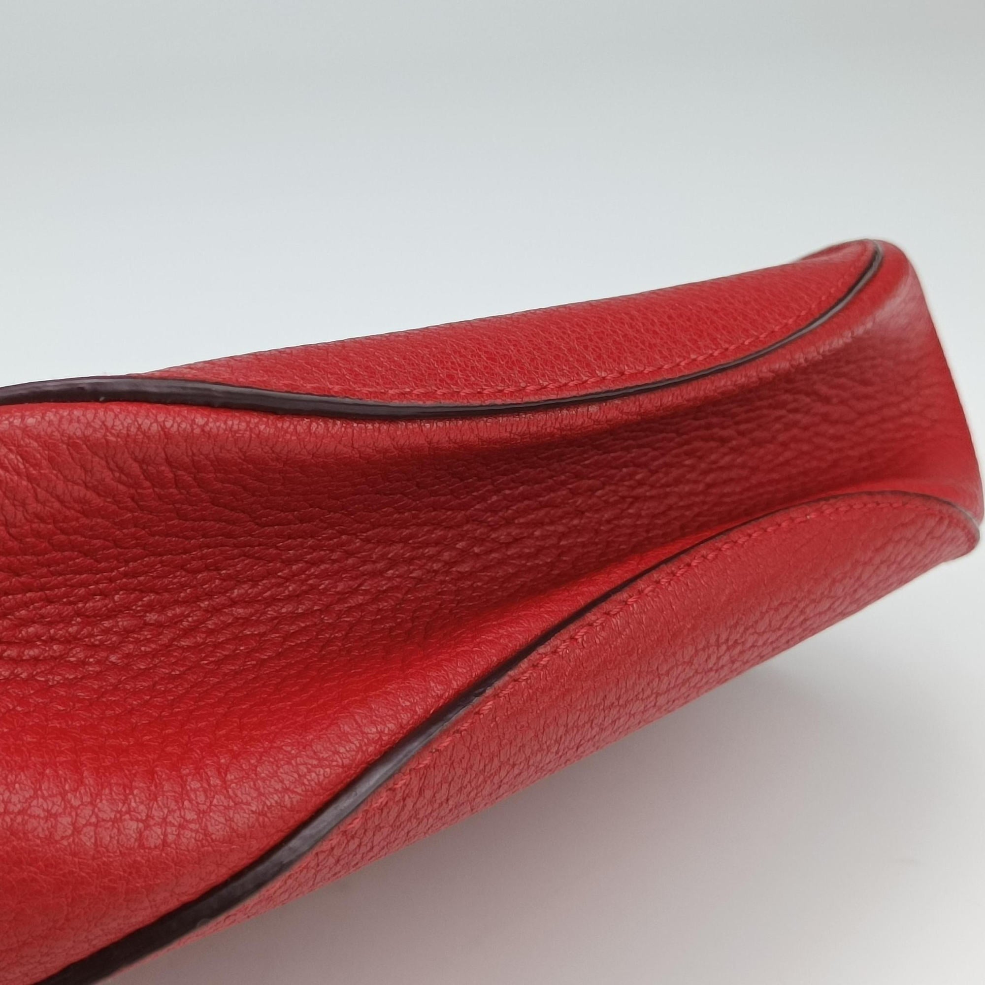 Pre-owned Chloe DREW Red Leather  shoulderbag | stylenewstar