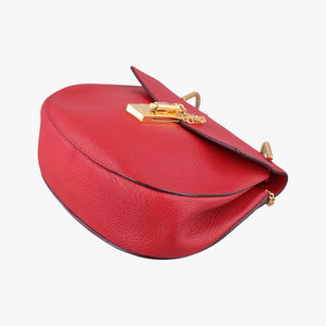 Pre-owned Chloe DREW Red Leather  shoulderbag | stylenewstar