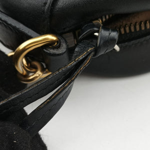 Pre-owned Gucci GG Marmont Black Leather 447632 shoulderbag | stylenewstar