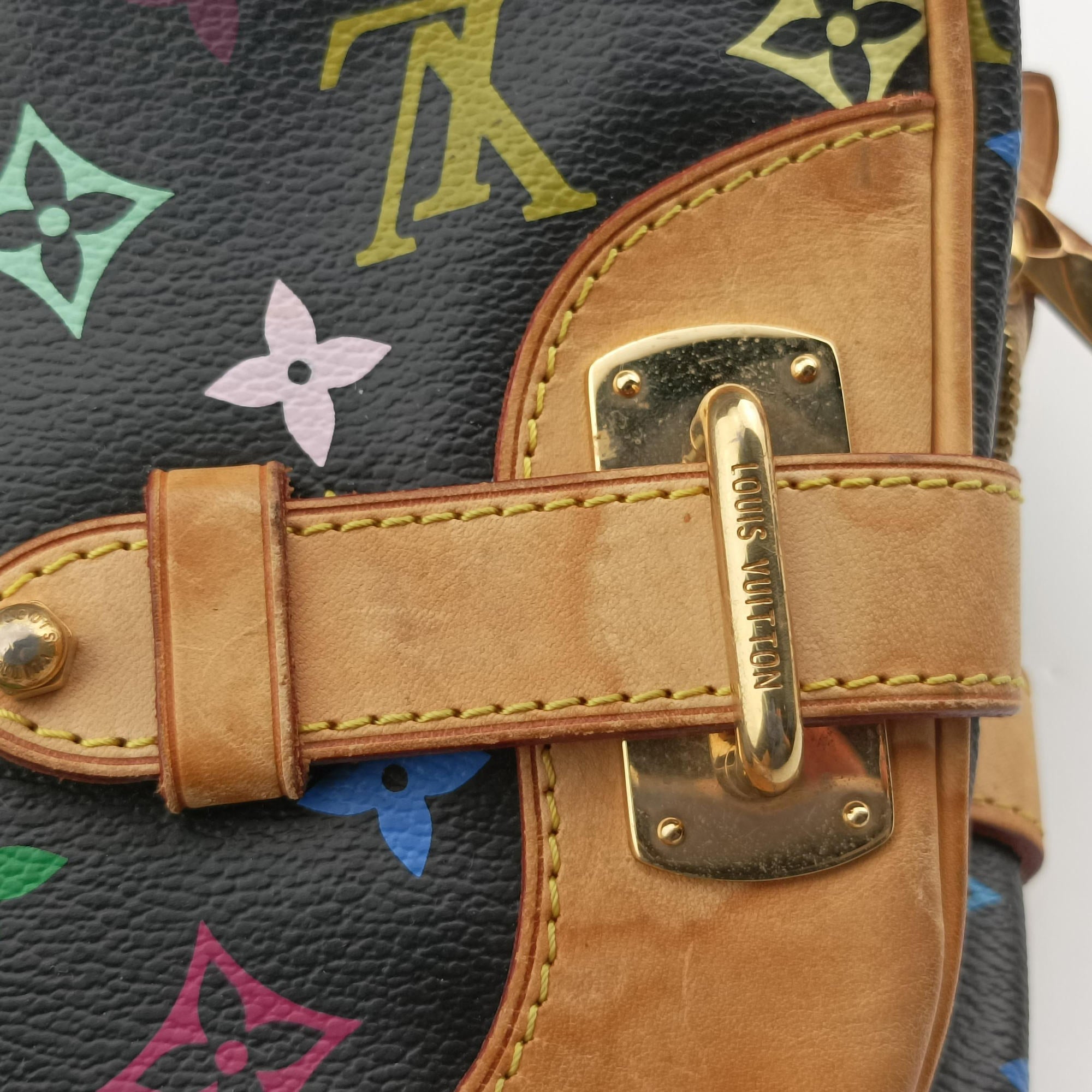 Pre-owned Louis Vuitton CLAUDIA Noir Monogram Multicolor M40194 handbag | stylenewstar