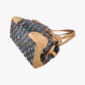 Pre-owned Louis Vuitton CLAUDIA Noir Monogram Multicolor M40194 handbag | stylenewstar
